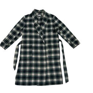 Vintage Pendleton Wool Robe Campbell Dress Tartan Plaid Unisex Size Large 90s 80